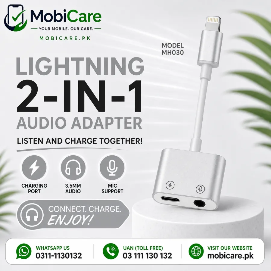 3-in-1 Type-C Audio & Charging Adapter with 3.5mm Jack