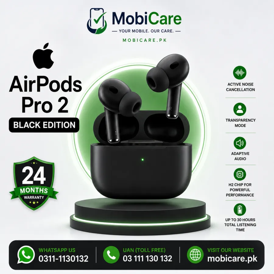 AirPods Pro 2 Style Black TWS Wireless Earbuds with USB-C Case