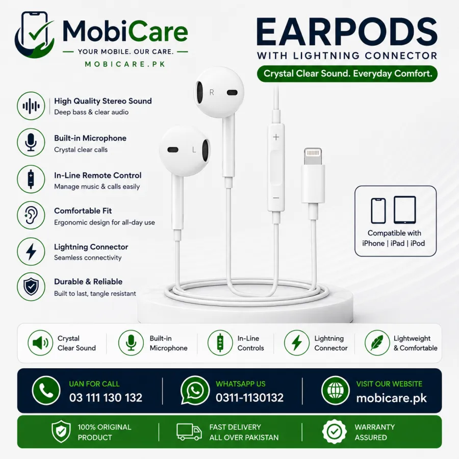 Apple EarPods with Lightning Connector – Wired Earphones for iPhone