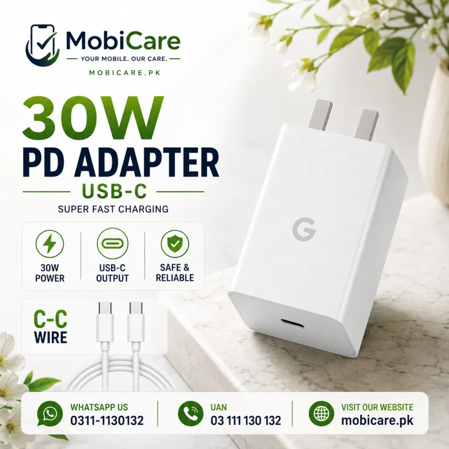 Google 30W PD USB-C Fast Charger with USB-C to USB-C Cable