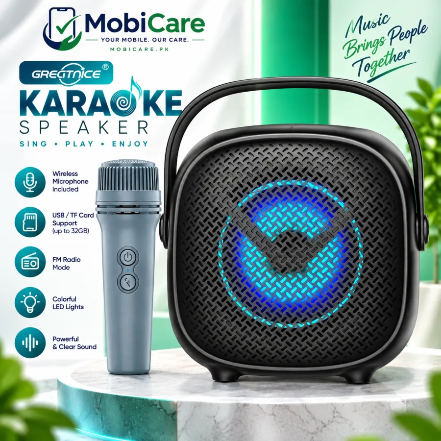 GREATNICE GTS-2008 Karaoke Speaker with Wireless Microphone – 4 Inch
