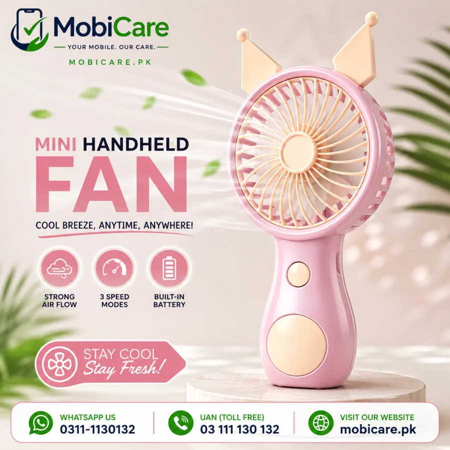 Portable Mini USB Rechargeable Handheld Fan with 3 Speed