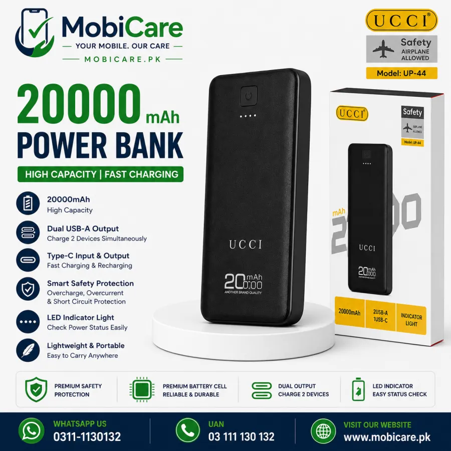UCCI PowerMax 20000mAh Fast Charging Power Bank